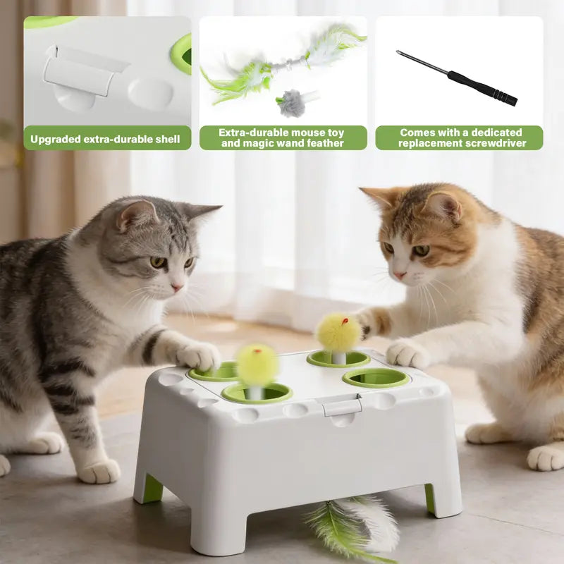 Whack-a-Mole Interactive Cat Toy | Pet Intelligence & Activity Toy